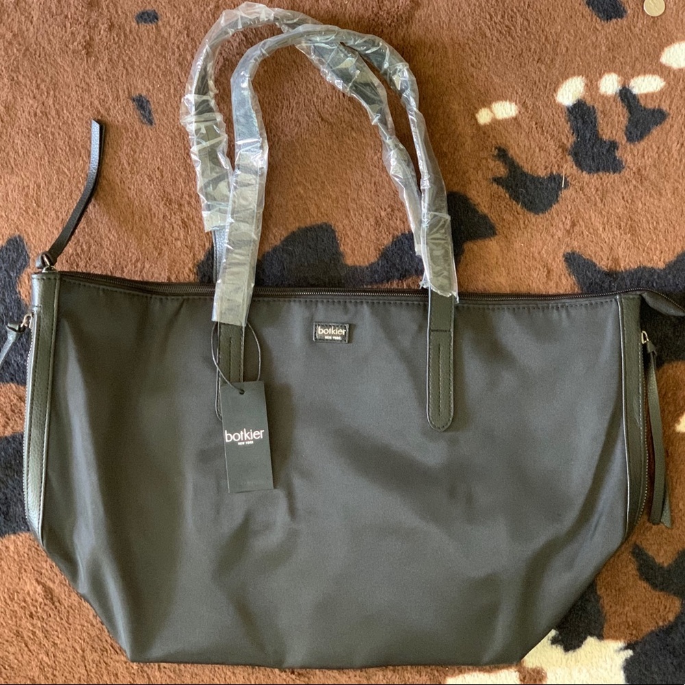 Botkier New York Sporty Black Nylon Tote